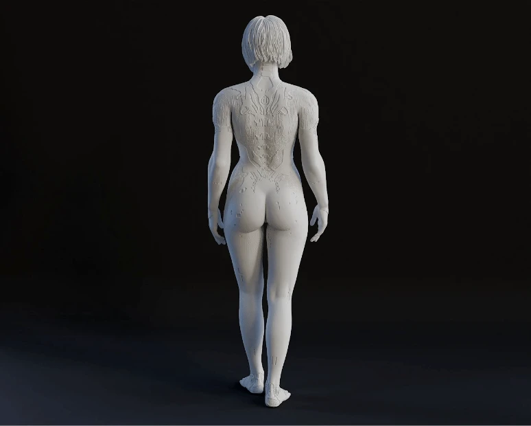 Cortana Figurine - Pose 1 - 3D Print Files