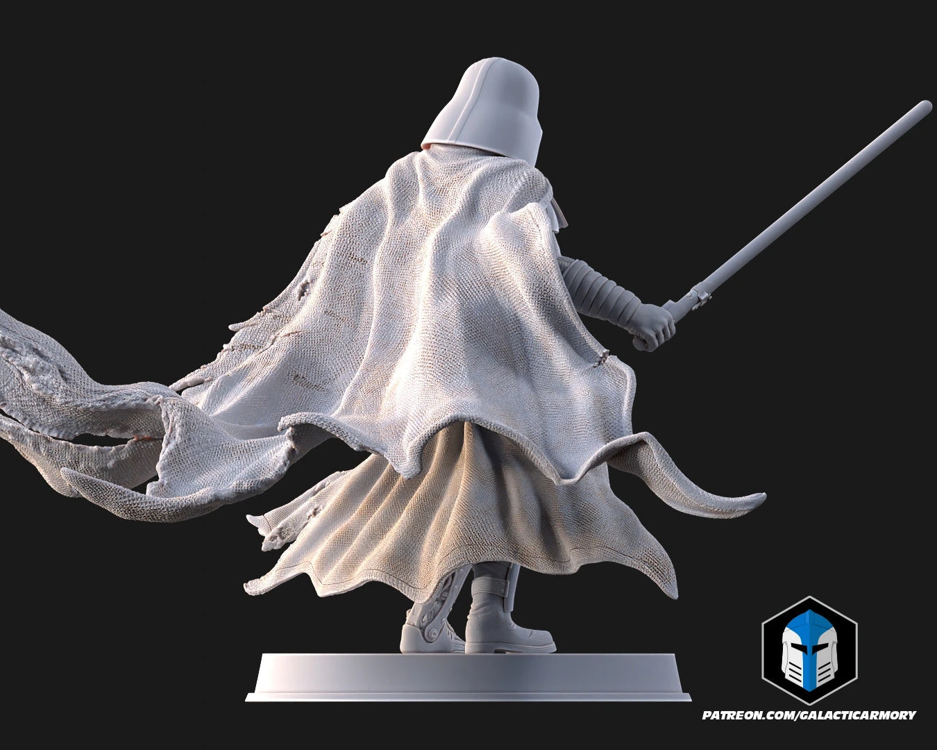 Damaged Darth Vader Figurine - Pose 1 - 3D Print Files 8 Damaged Darth Vader Figurine - Pose 1 - 3D Print Files - Image 6