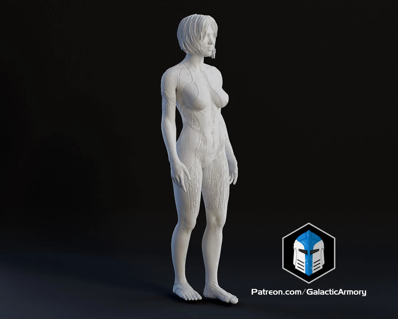 Cortana Figurine - Pose 1 - 3D Print Files 12 Cortana Figurine - Pose 1 - 3D Print Files - Image 10