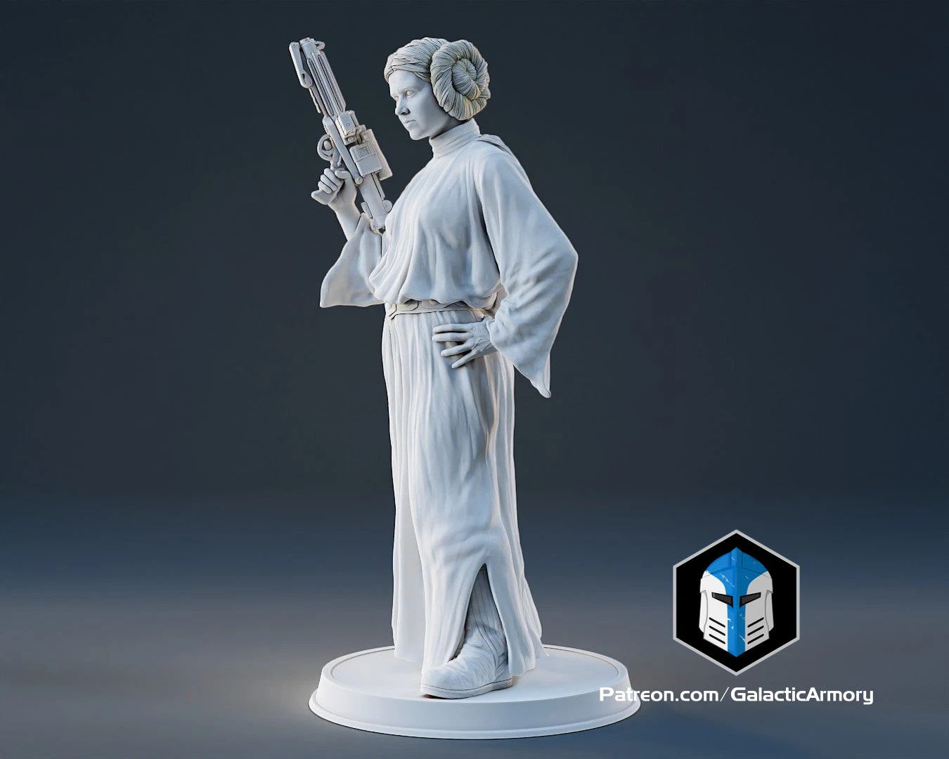 Princess Leia Figurine - Pose 2 - 3D Print Files 5 Princess Leia Figurine - Pose 2 - 3D Print Files - Image 3