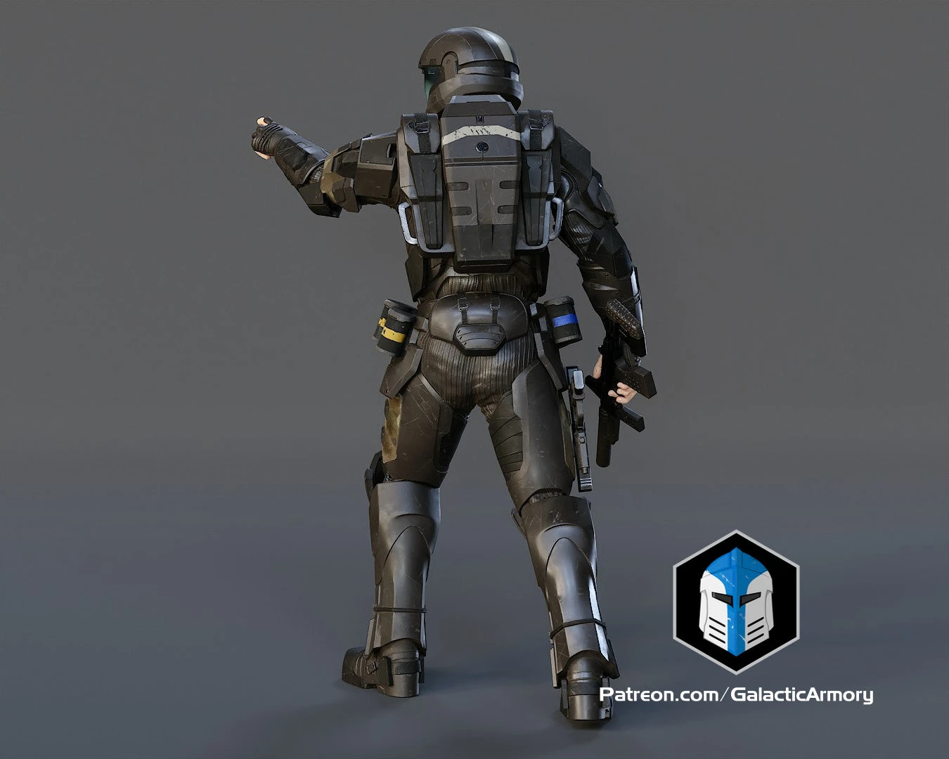 ODST Figurine - Pose 3 - 3D Print Files 9 ODST Figurine - Pose 3 - 3D Print Files - Image 7