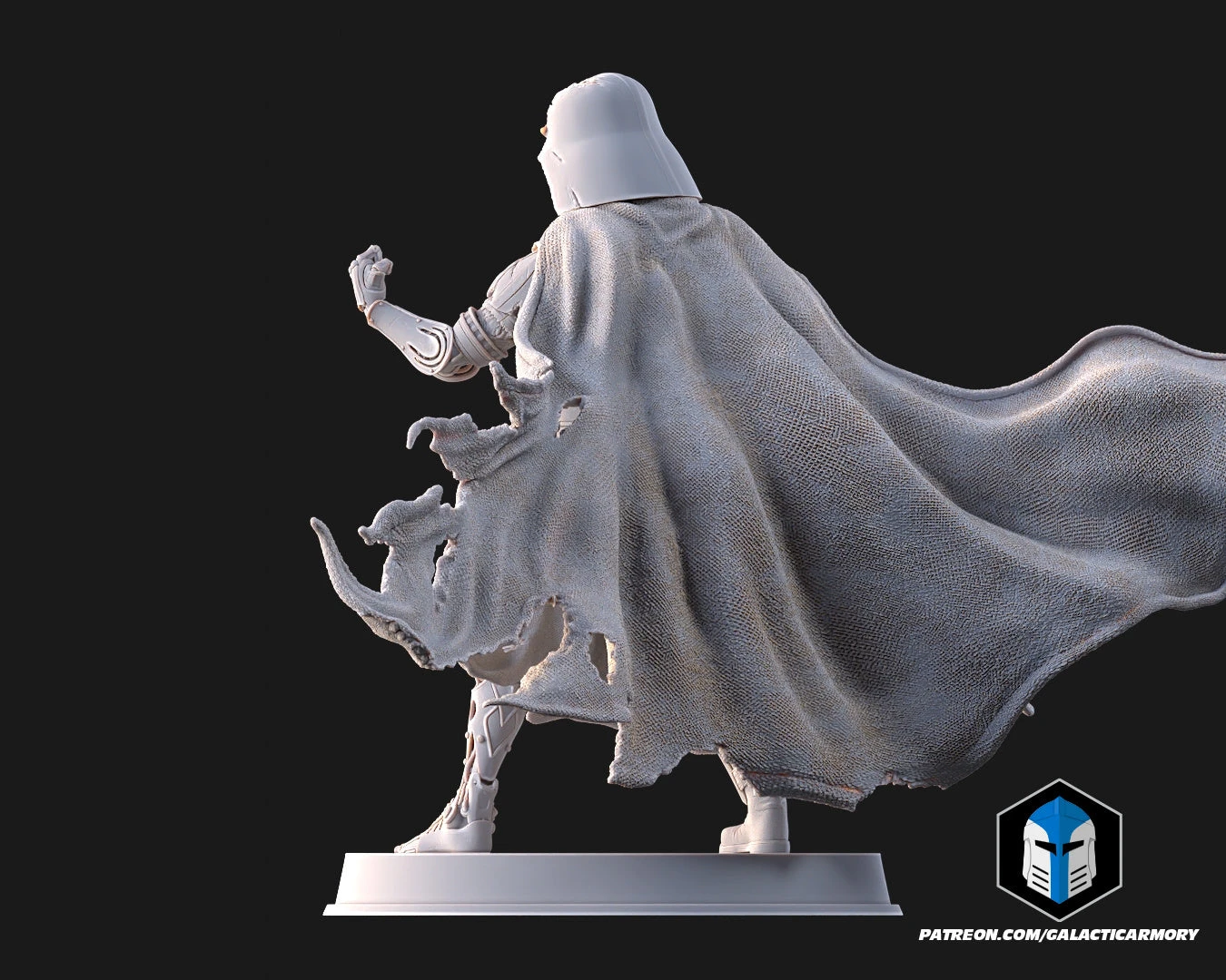 Damaged Darth Vader Figurine - Pose 2 - 3D Print Files 6 Damaged Darth Vader Figurine - Pose 2 - 3D Print Files - Image 4