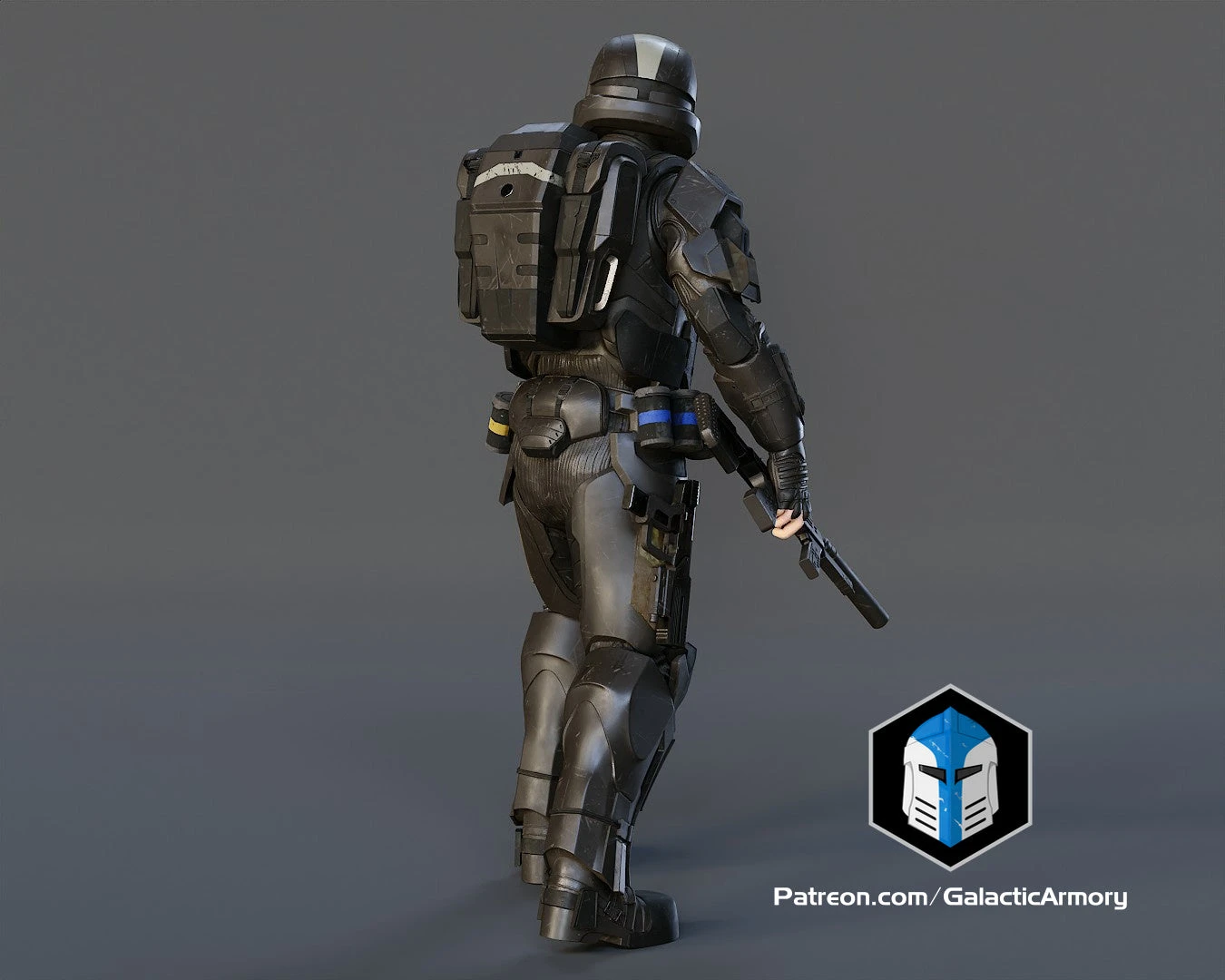 ODST Figurine - Pose 3 - 3D Print Files 10 ODST Figurine - Pose 3 - 3D Print Files - Image 8