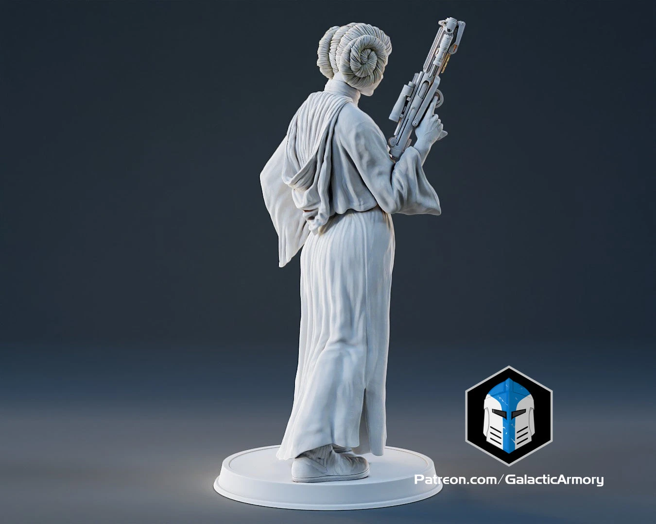 Princess Leia Figurine - Pose 2 - 3D Print Files 9 Princess Leia Figurine - Pose 2 - 3D Print Files - Image 7