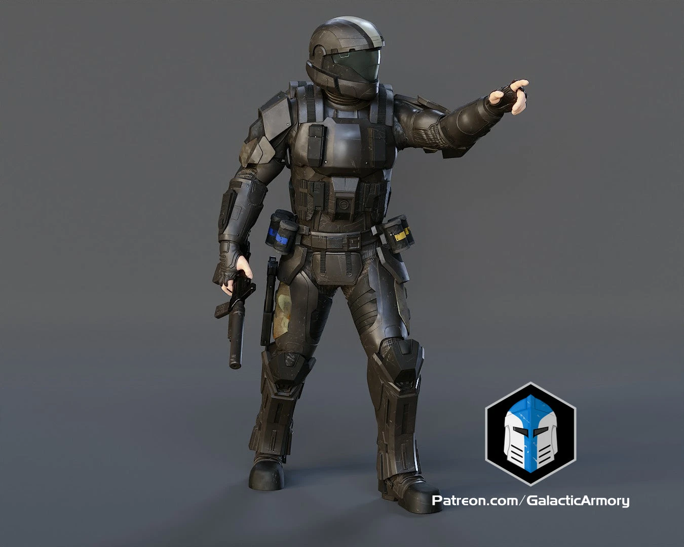 ODST Figurine - Pose 3 - 3D Print Files 13 ODST Figurine - Pose 3 - 3D Print Files - Image 11
