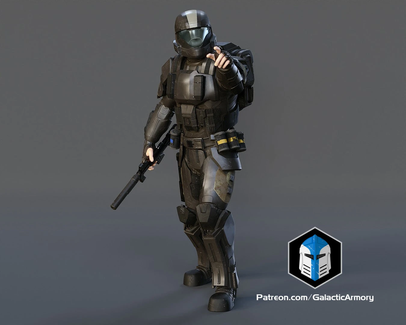 ODST Figurine - Pose 3 - 3D Print Files 5 ODST Figurine - Pose 3 - 3D Print Files - Image 3