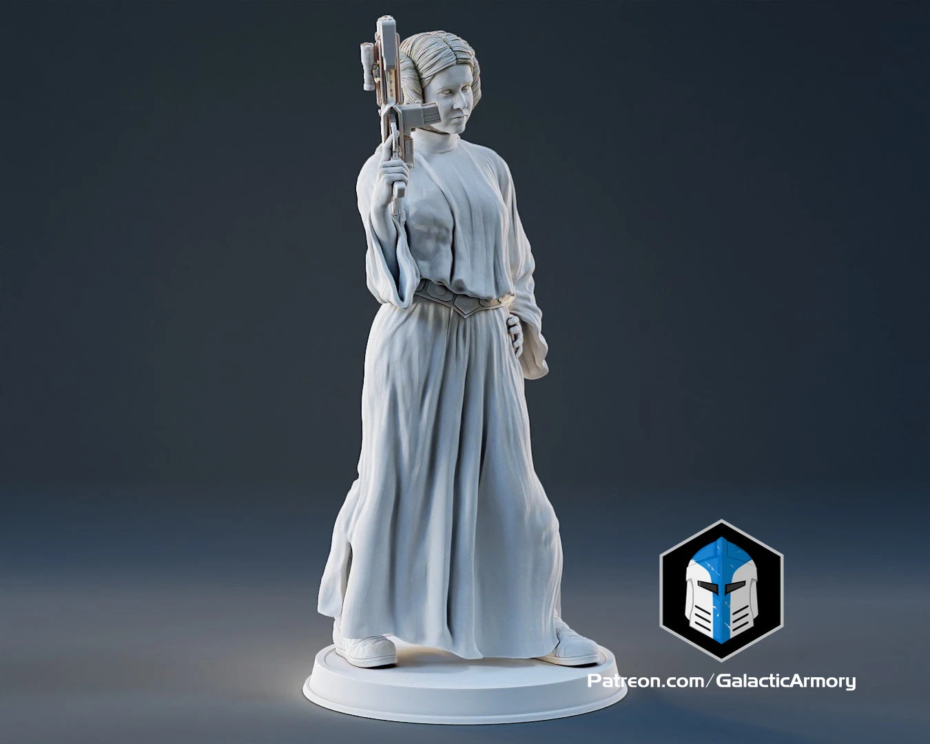 Princess Leia Figurine - Pose 2 - 3D Print Files 11 Princess Leia Figurine - Pose 2 - 3D Print Files - Image 9