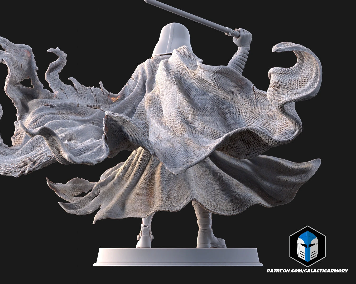 Damaged Darth Vader Figurine - Pose 3 - 3D Print Files 7 Damaged Darth Vader Figurine - Pose 3 - 3D Print Files - Image 5