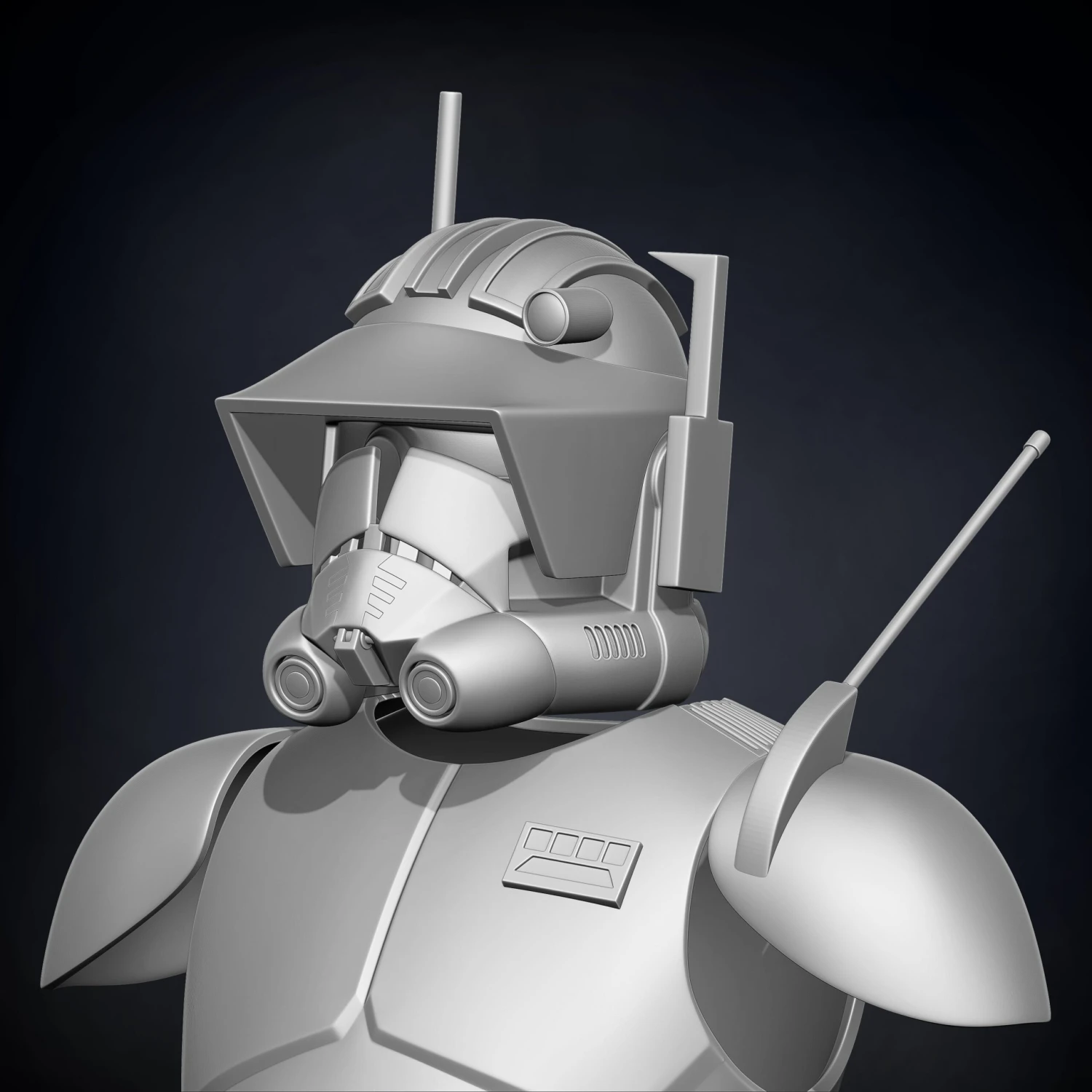 Animated Commander Cody Armor Accessories - 3D Print Files 3 Animated Commander Cody Armor Accessories - 3D Print Files