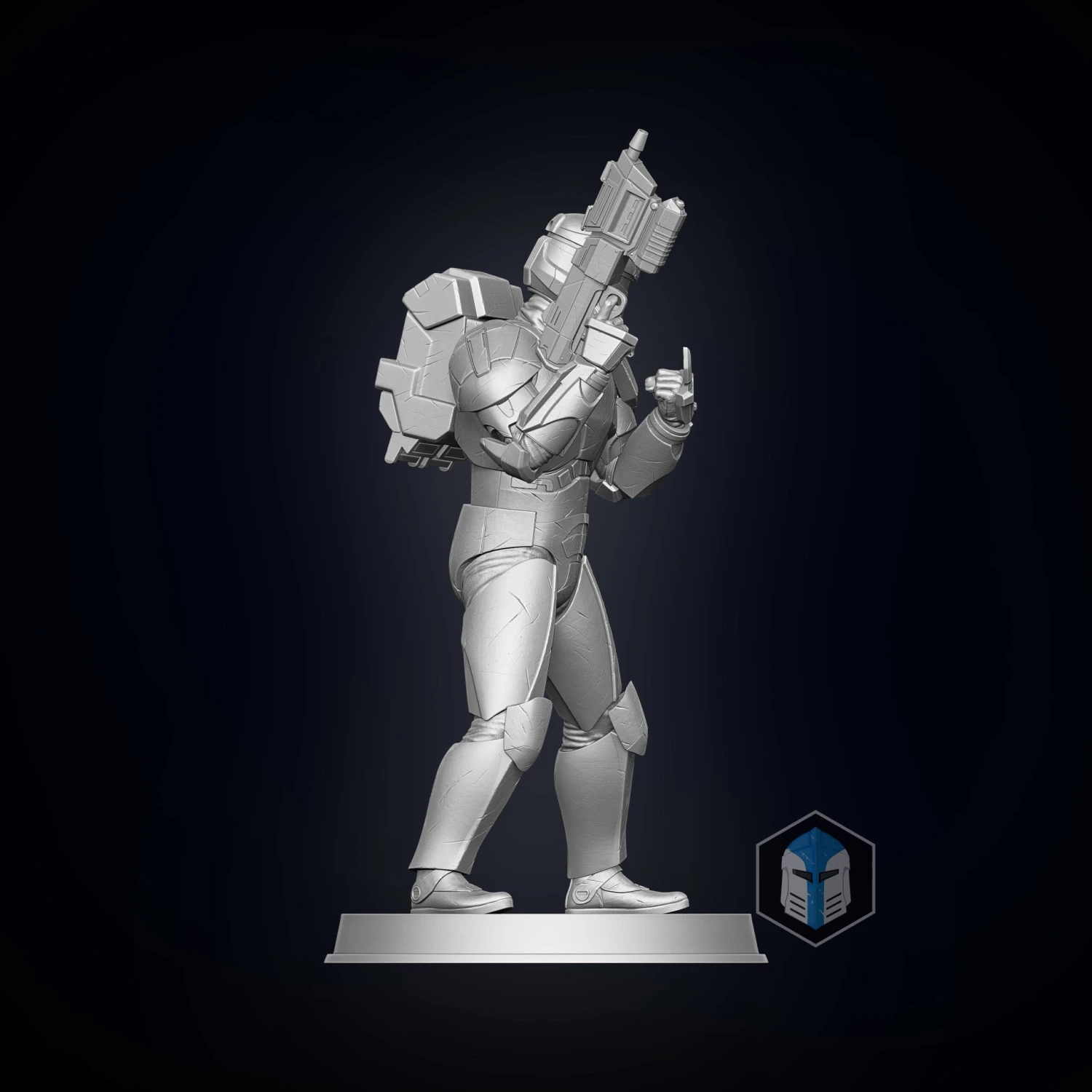 Republic Commando Figurine - Pose 1 - 3D Print Files 6 Republic Commando Figurine - Pose 1 - 3D Print Files - Image 4