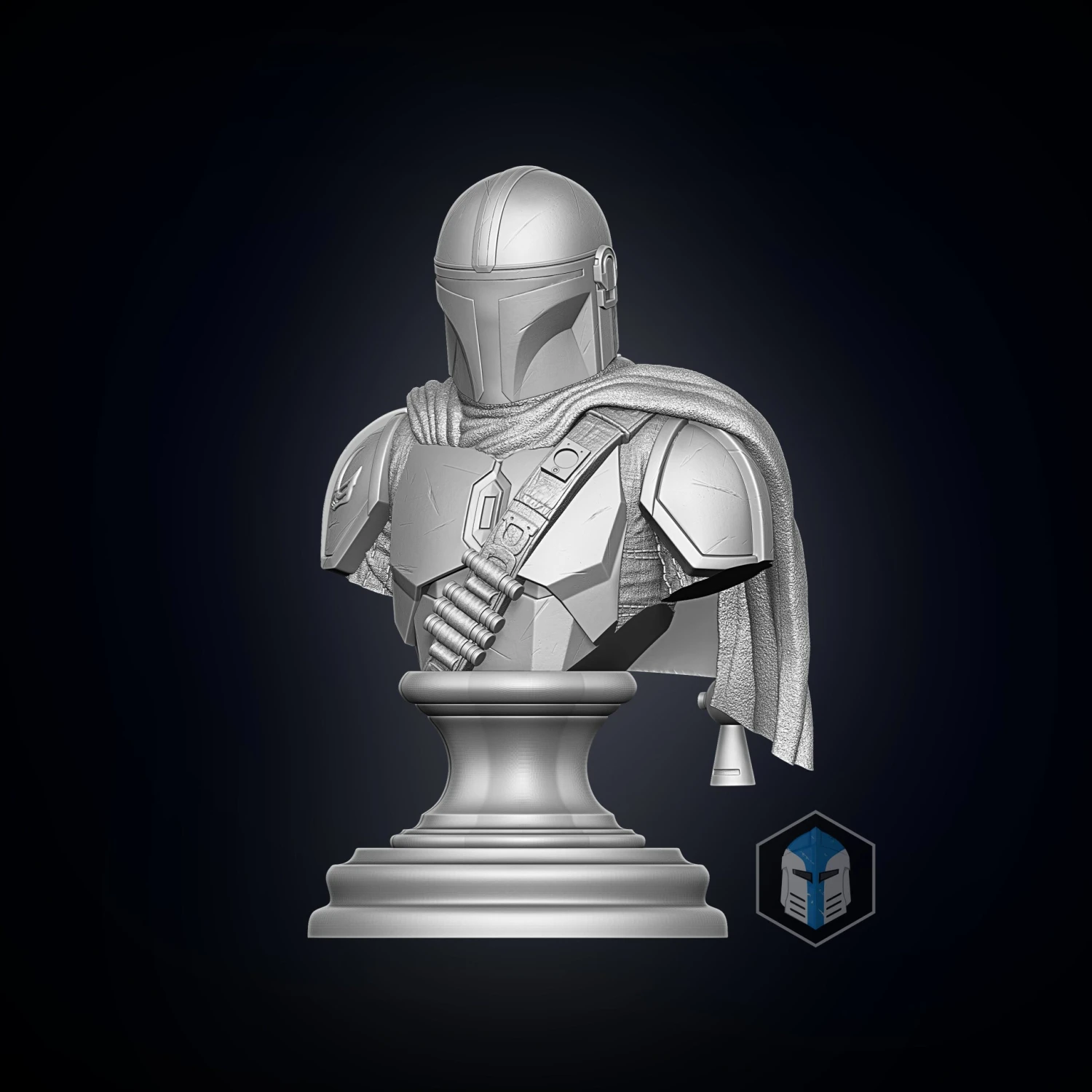 Mando Bust - 3D Print Files 3 Mando Bust - 3D Print Files