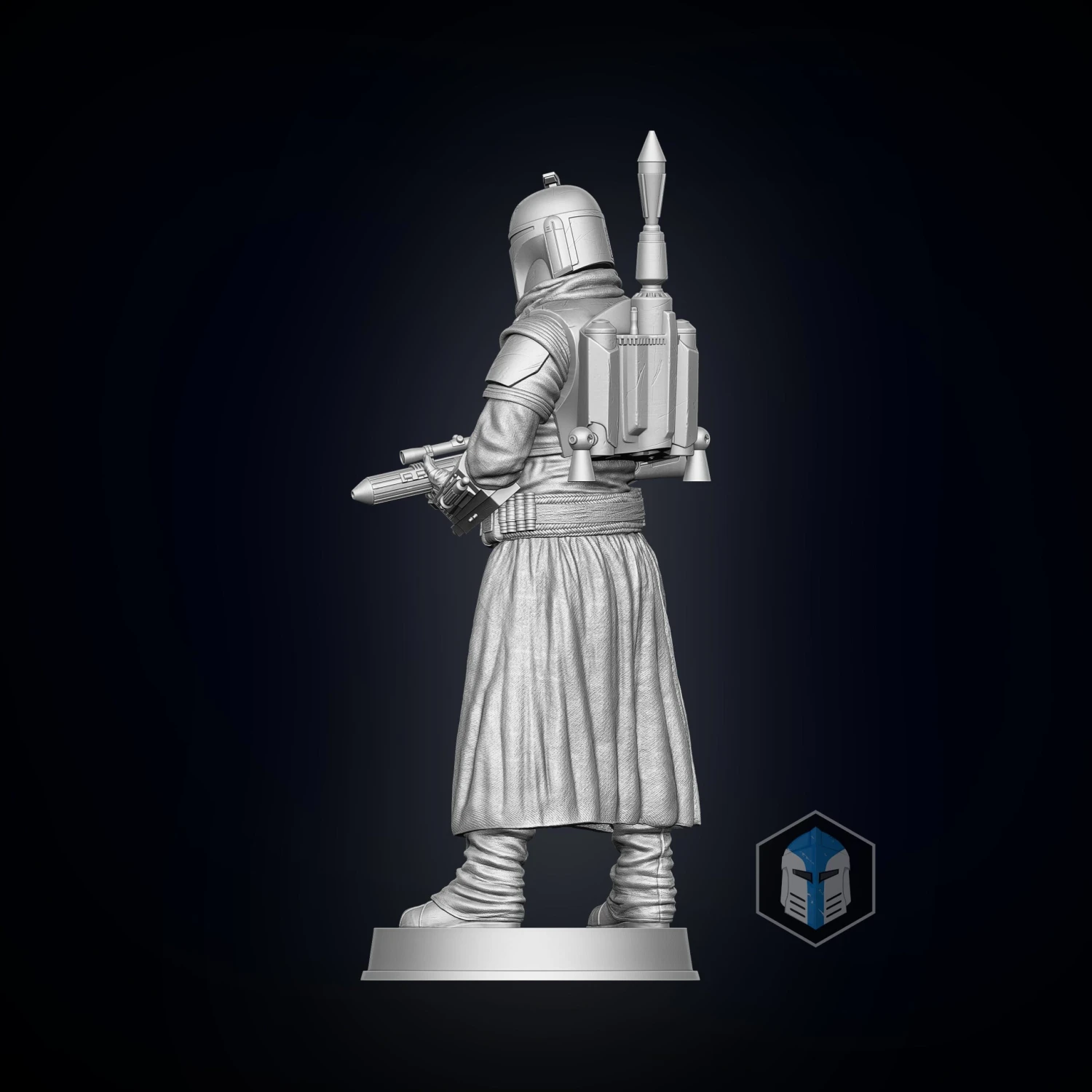 Boba Fett Figurine - Pose 1 - 3D Print Files 5 Boba Fett Figurine - Pose 1 - 3D Print Files - Image 3