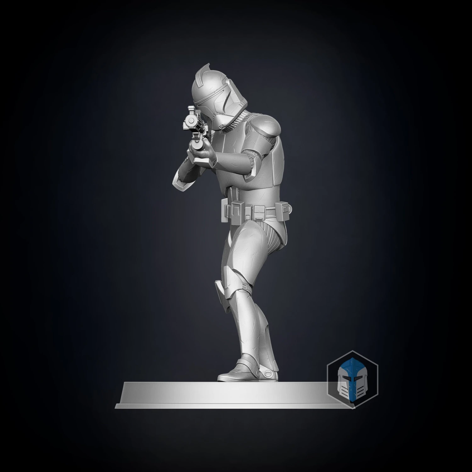 Clone Trooper Figurines - Pose 2 - 3D Print Files 14 Clone Trooper Figurines - Pose 2 - 3D Print Files - Image 12