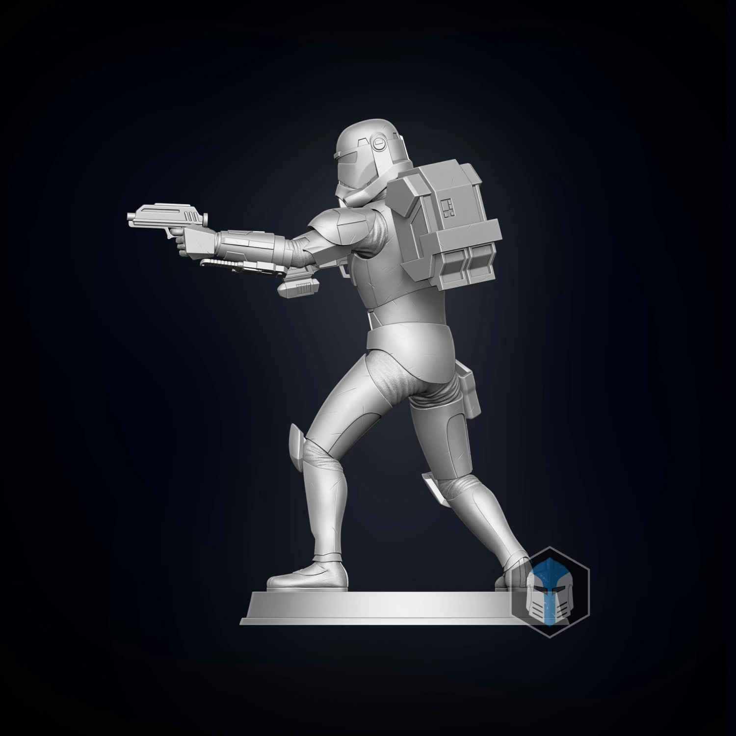 Bad Batch Hunter Figurine - Pose 2 - 3D Print Files 7 Bad Batch Hunter Figurine - Pose 2 - 3D Print Files - Image 5