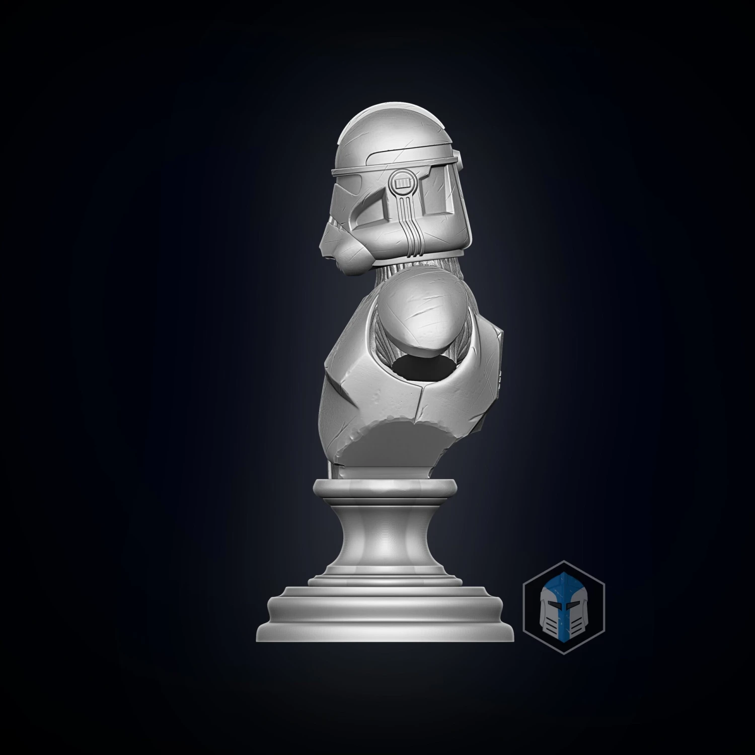 Clone Trooper Bust - 3D Print Files 8 Clone Trooper Bust - 3D Print Files - Image 6