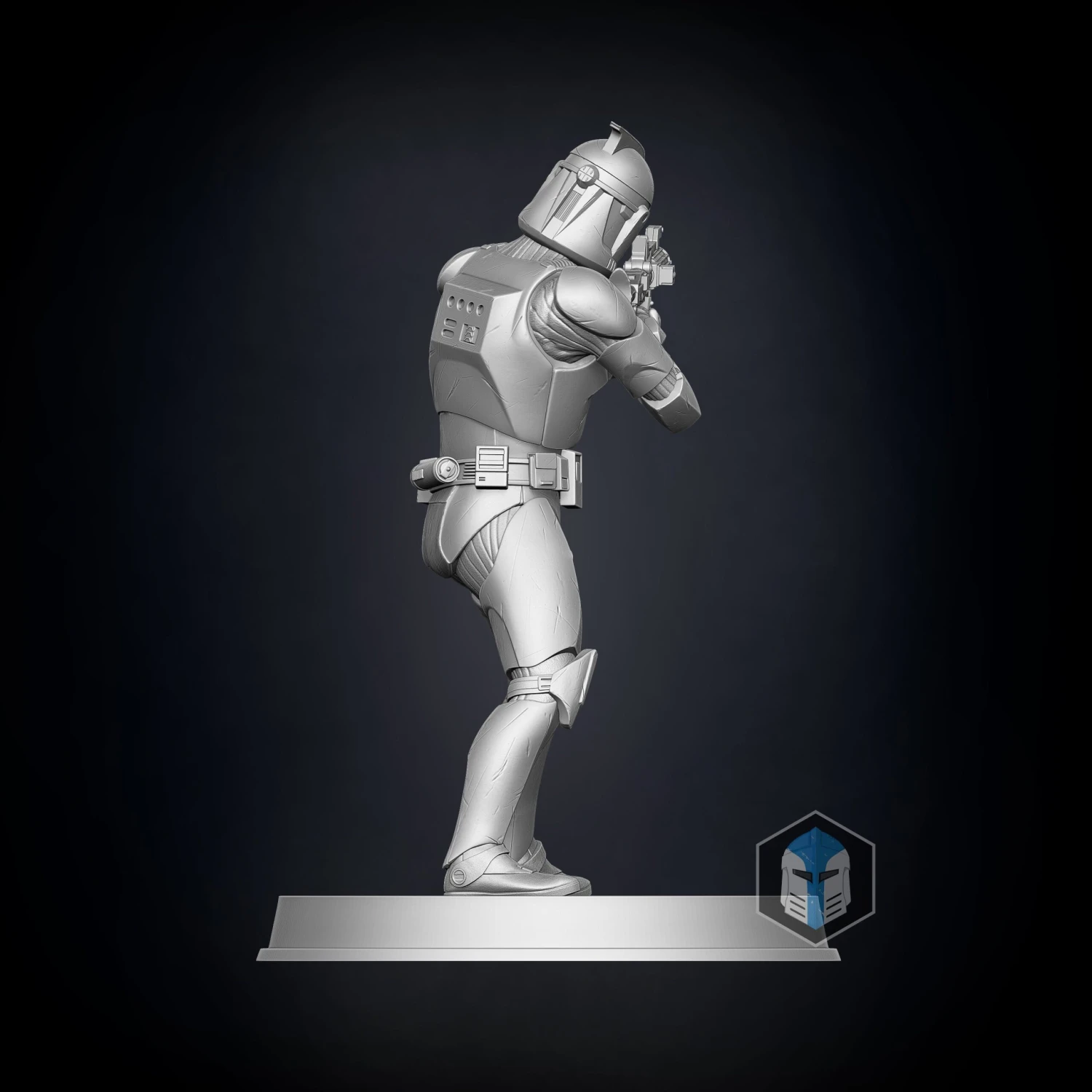 Clone Trooper Figurines - Pose 2 - 3D Print Files 15 Clone Trooper Figurines - Pose 2 - 3D Print Files - Image 13