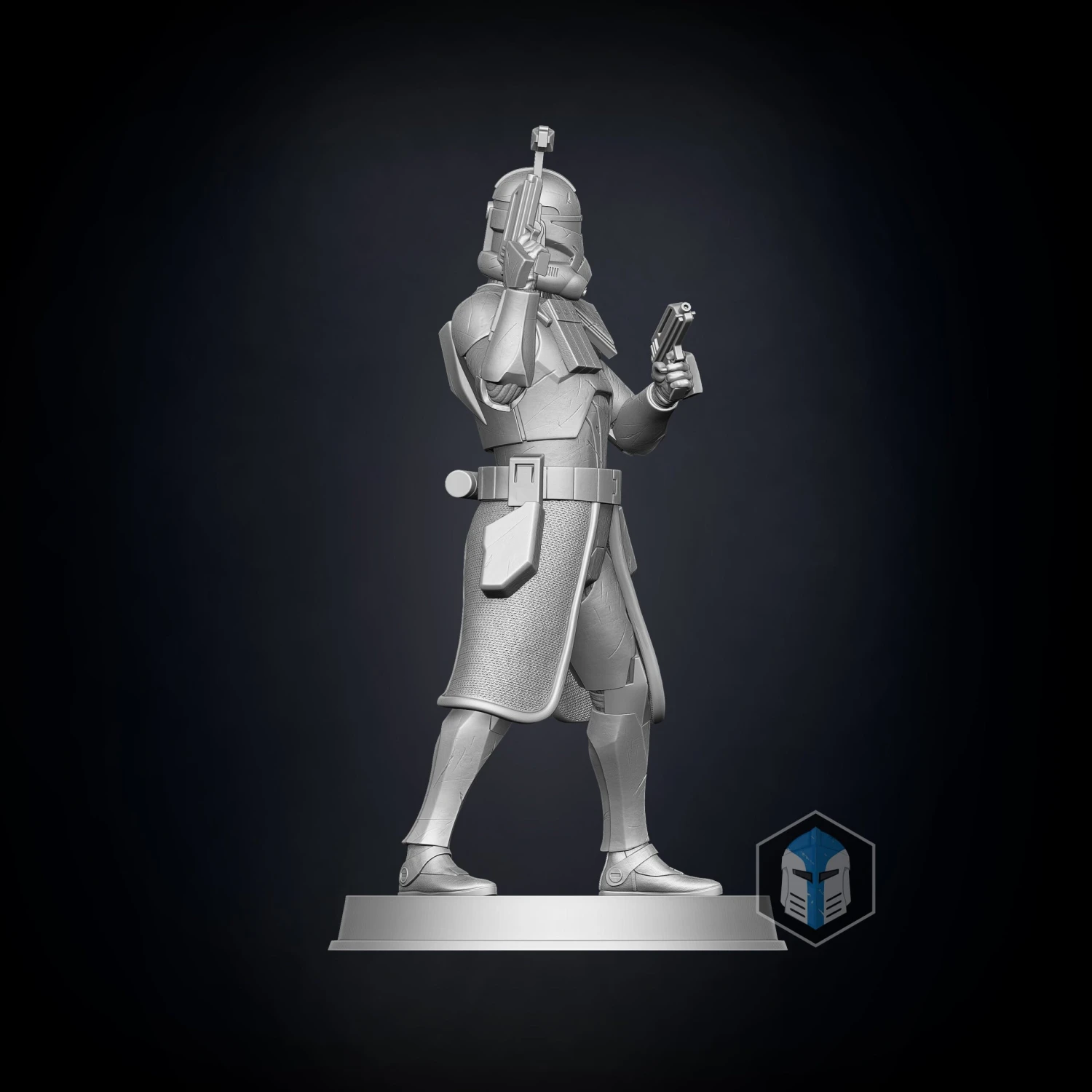 Captain Rex Figurine - Pose 3 - 3D Print Files 4 Captain Rex Figurine - Pose 3 - 3D Print Files - Image 2