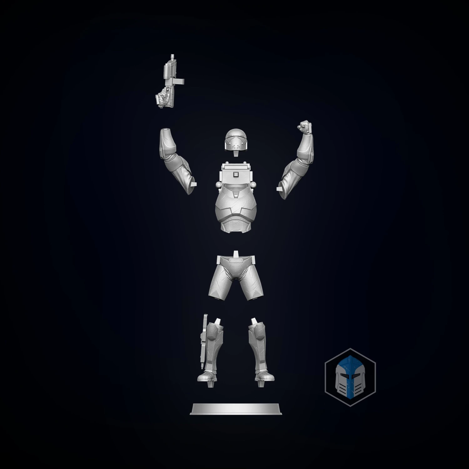 Bad Batch Wrecker Figurine - Pose 5 - 3D Print Files 7 Bad Batch Wrecker Figurine - Pose 5 - 3D Print Files - Image 5