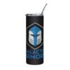 Stainless Steel Tumbler - Galactic Armory Logo -Galactic Armory Store stainless steel tumbler black front 633348406ec2e