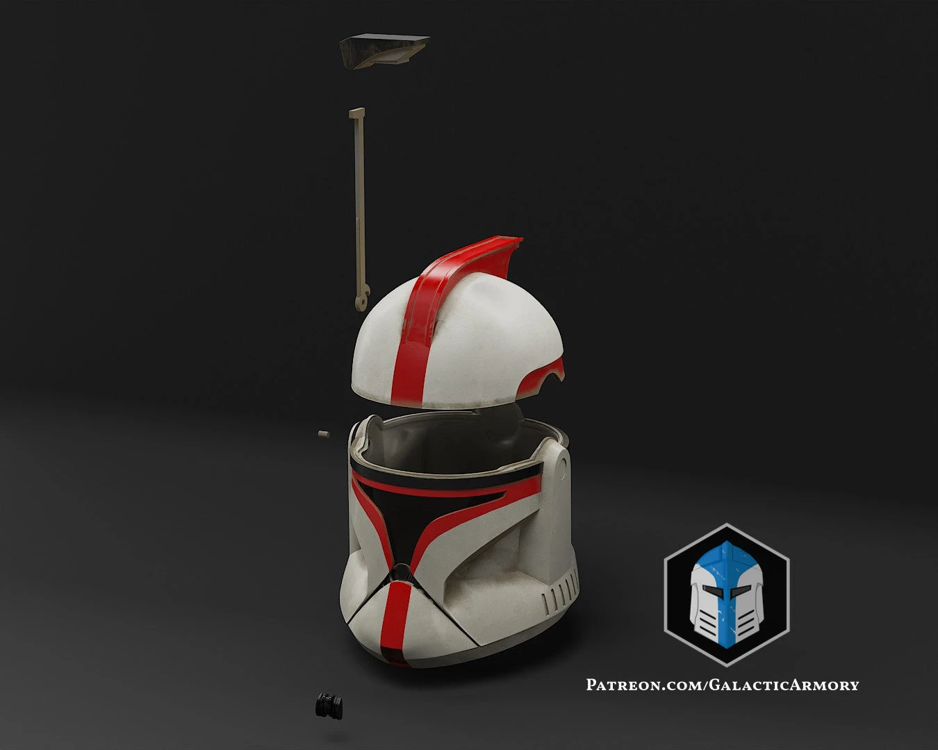 Phase 1 Clone Trooper Helmet - 3D Print Files 13 Phase 1 Clone Trooper Helmet - 3D Print Files - Image 11