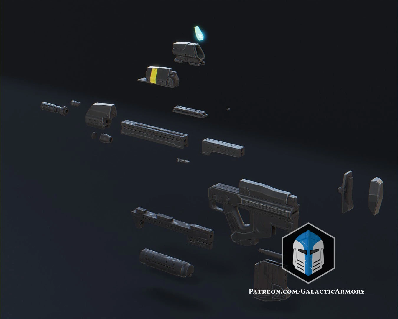 Infinite MA40 Assault Rifle - 3D Print Files 6 Infinite MA40 Assault Rifle - 3D Print Files - Image 4