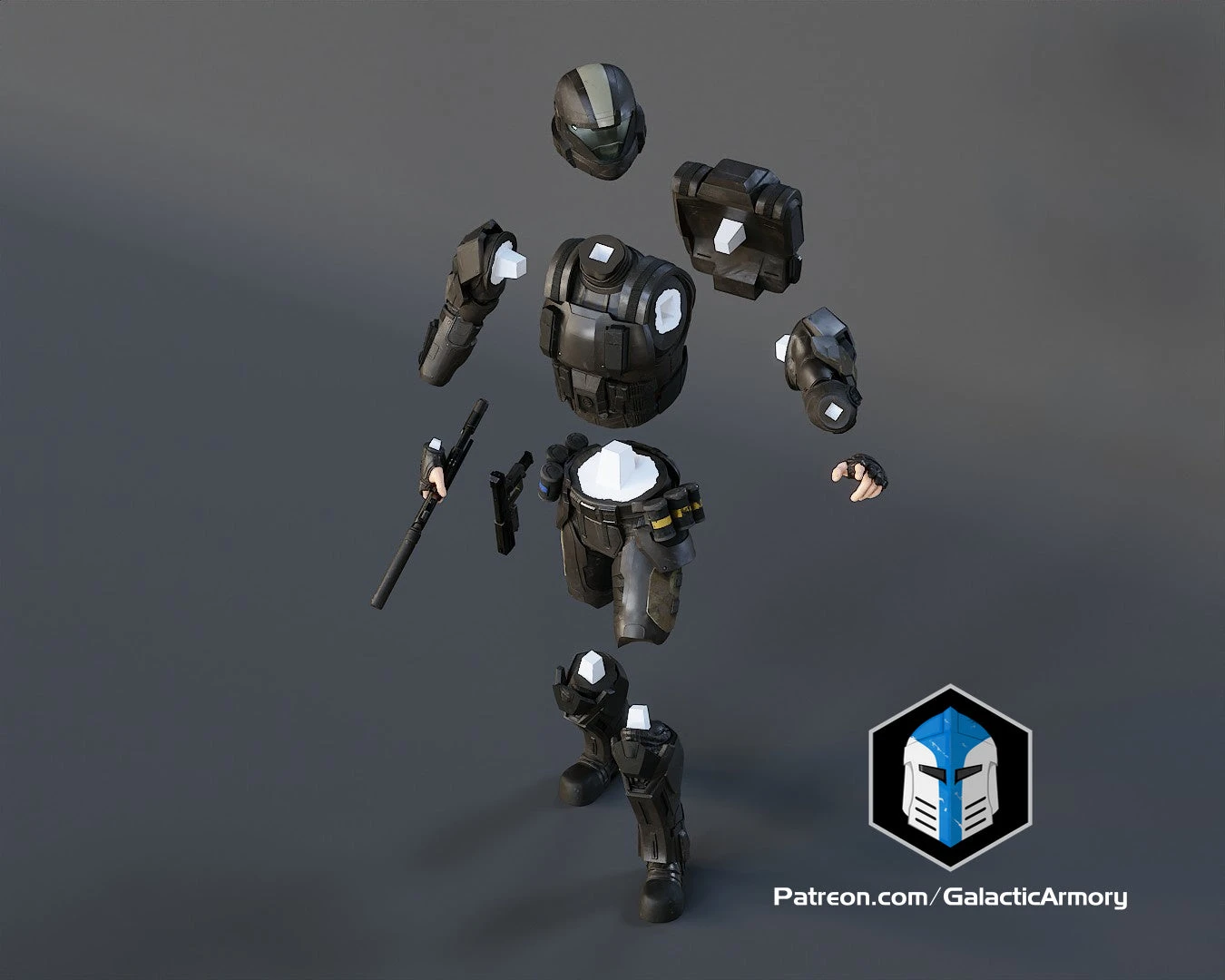 ODST Figurine - Pose 3 - 3D Print Files 6 ODST Figurine - Pose 3 - 3D Print Files - Image 4