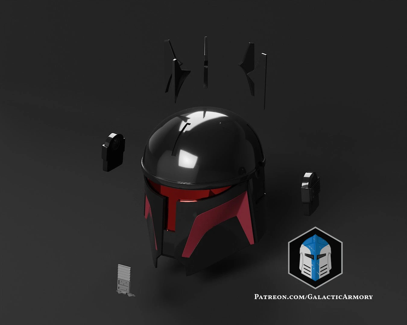 Moff Gideon Helmet - 3D Print Files 6 Moff Gideon Helmet - 3D Print Files - Image 4
