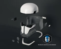 Imperial Mandalorian Commando Helmet - 3D Print Files -Galactic Armory Store tsa 3