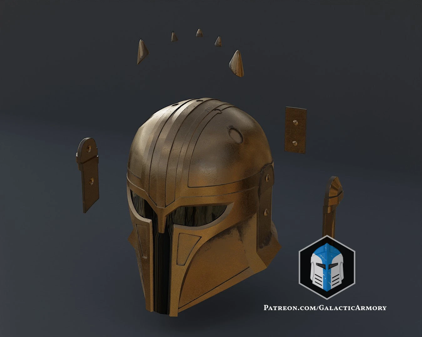 The Armorer Helmet - 3D Print Files 14 The Armorer Helmet - 3D Print Files - Image 12