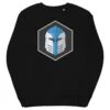 Unisex Organic Sweatshirt - Galactic Armory Logo -Galactic Armory Store unisex organic sweatshirt black front 63333fbf4cb7c