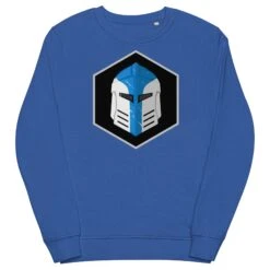 Unisex Organic Sweatshirt - Galactic Armory Logo -Galactic Armory Store unisex organic sweatshirt royal blue front 63333fbf4eb5b
